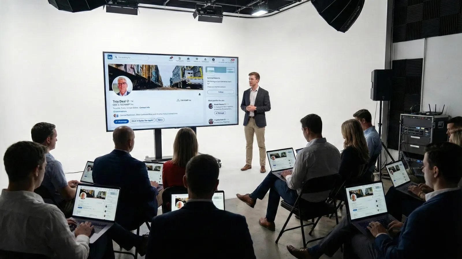 LinkedIn For Leaders in-person workshop at Anthem Studios